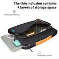 thumbnail image 4 of 15.6-inch Laptop Bag, Portable Computer Case, Shockproof & Scratch-Resistant, Waterproof Fabric, 360°Corner Protection, Multiple Compartments, Trolley Fixed Strap, Lightweight, Work & Leisure Use, 4 of 6