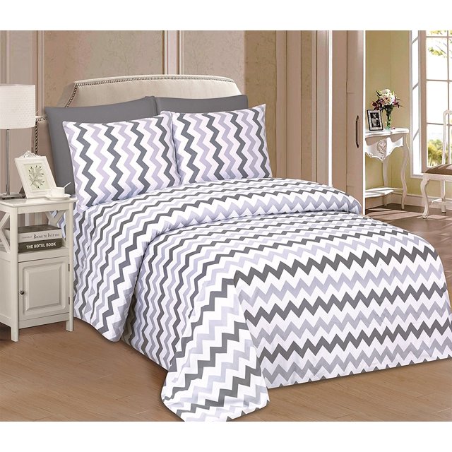 Beverly Hills 1800 Series Ultra Soft Printed 6 PC Sheet Set (King, Lambrt)
