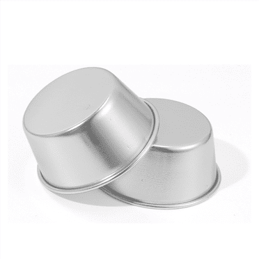 16 Pieces Individual Molds Pudding Molds Cups Mini Chocolate Molten Pans Non-Stick Cupcake Cake Cookie Pudding Mold