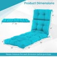 thumbnail image 3 of Costway 1 PCS Coussin de Chaise Longue 73 Pouces Coussin Rembourré pour Fauteuil Inclinable Intérieur Extérieur, 3 of 10