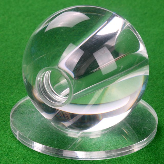 DYNWAVECA Pool Ball Training Billiard Stroke Exerciser for Beginners Lightweight Multifunctional Sturdy Billiard Stick Stroke Exerciser Hole 16mm Clear