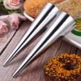 thumbnail image 4 of 9pcs Stainless Steel Bread Baking Mold Conical Shaped Croissant Mould Bread Making Tools for Home Bakery (L Size), 4 of 9