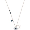 thumbnail image 2 of SWAROVSKI Crystal Duo Evil Eye Rose Gold-Plated Necklace, 2 of 9