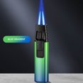 thumbnail image 1 of RYRDWP Windproof Straight Torch Blue Flame Lighter Butane Torch Turbine Torcher Inflatable Gas Windproof Lighter Refillable Butane Lighter For Outdoor BBQ Baking, 1 of 2