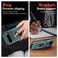 thumbnail image 4 of ShieldPlus for Google Pixel 9 Phone Case with Finger Ring Holder Kickstand, Heavy Duty Shockproof Rugged Protective Case for Pixel 9 Pro 6.3 Inch, Working with Magnetic Car Phone Mount,Green, 4 of 7