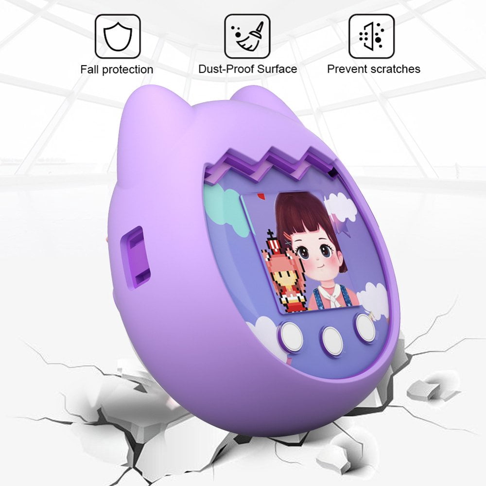 Housse De Protection Tamagotchi Paradise – Coque Silicone + étui Rigide EVA, Dragonne Et Protections D’écran Incluses – Accessoire Complet 5-en-1