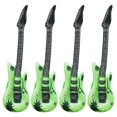 thumbnail image 1 of Green Large Inflatable Blow Up Guitar Kids Toy Fancy Dress Party Stage Props Children'S Simulation Inflatable Musical Instrument 4Pcs, 1 of 1