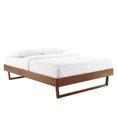thumbnail image 1 of Modway Billie Queen Rubberwood and MDF Wood Platform Bed Frame in Walnut, 1 of 8