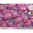 thumbnail image 2 of Soimoi Velvet Fabric Multicolor Texture Printed Craft Fabric by the Yard 58 Inch Wide, 2 of 3