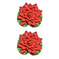 thumbnail image 4 of QualitChoice Artificial Lotus Replacement Simulation Outdoor Garden Park Pond Pool Photography Fake Water Flower Decor Red 2PCS, 4 of 6