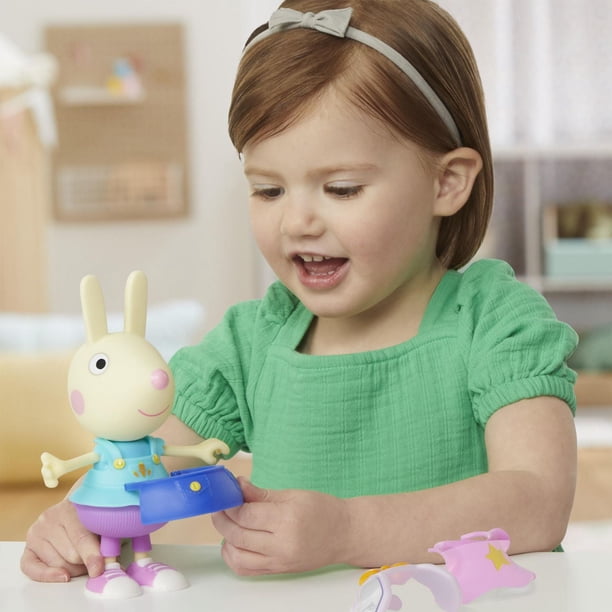 Peppa Pig – Figurine Rebecca Rabbit 15 Cm Avec 6 Tenues à Habiller – Dès 3 Ans