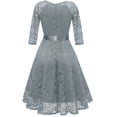 thumbnail image 4 of Robes de Collation des Grades pour Femmes, Style Vintage, Col en V, Dentelle, Aguichant, Robe en Dentelle à Manches Longues, Robes pour Invitées de Mariage, Été, en Liquidation, 4 of 5
