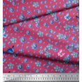 thumbnail image 2 of Soimoi Georgette Viscose Fabric Butterfly & Flower Print Fabric by the Yard 42 Inch Wide, 2 of 3
