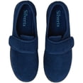 thumbnail image 2 of Silverts Men Soft Comfy Easy Closure Slippers, 13, Navy, 2 of 2