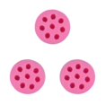 thumbnail image 4 of kurtrusly DIY Silicone Fondant Mold Blueberry Raspberry Strawberry Simulation Fruit Cake Chocolate Biscuit Candle Mould Decor Pink/Type A 3Set, 4 of 6