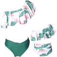 thumbnail image 1 of Girls Swimsuit High Waisted Two Pieces Bikini Set Swimwear Bathing Suits, 1 of 7