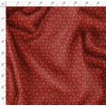 thumbnail image 4 of Soimoi Red Cotton Duck Fabric Notes Musical Instrument Decor Fabric Printed Yard 42 Inch Wide, 4 of 5