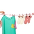 thumbnail image 4 of WHEANG Fixing Clip Portable Outdoor Clothesline with 12 Clothespins Beach Windproof Clothes Rack Super Elastic Clothesline One Size Black, 4 of 8