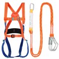 thumbnail image 1 of Trousse de Protection contre les Chutes Harnais Intégral avec Ceinture Sangle d'Absorption des Chutes Équipement de Protection contre les Chutes Accessoires pour Travailler Toiture Escalade, 1 of 1