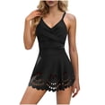 thumbnail image 3 of Sentmoon Ensemble de Bikini pour Femmes avec Soutien-Gorge Intégré, Bretelles Spaghetti, Maillot de Bain pour Femmes, Maillot de Bain pour Femmes, Ventre avec Jupe Découpée, Maillot de Bain Modeste, Robe de Bain à devant pour Grande Taille et Silhouettes Pulpeuses TTG, 3 of 9