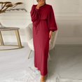 thumbnail image 2 of 2 Pcs Robes Musulmanes pour Femmes Abaya - Robe de Prière de Dubaï, Longue Robe Cardigan Maxi, Confortable et Stylée, 2 of 5
