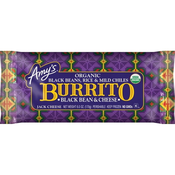 Amy's Kitchen Black Bean & Cheese Burrito, Black Bean & Cheese Burrito