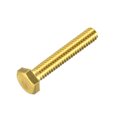 thumbnail image 1 of Unique Bargains Brass Hex Bolts, 1/4-20x1-1/2' 1 Pack Fully Thread Grade 4.8 Machine Screws, 1 of 4