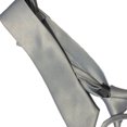 thumbnail image 3 of Cravate Étroite Rétro pour Hommes et Garçons Cravate Fine Pratique pour Mariage Fête Club Mariée Robe Argentée, 3 of 3