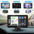 thumbnail image 2 of Wireless 7” Car Stereo, Portable Touchscreen Apple CarPlay & Android Auto, Car Audio Receiver with Backup Camera, Bluetooth, 2 of 6