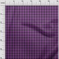 thumbnail image 3 of oneOone Cotton Jersey Purple Fabric Check Craft Projects Decor Fabric Printed By The Yard 58 Inch Wide, 3 of 4