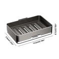 thumbnail image 3 of Vrorvz Non punch Wall mounted Soap Box with Double Drainage and Bonus Hooks for Easy Installation and Maintenance Long Lasting Waterproof Design Suit for Smooth Bathroom Surfaces, 3 of 6