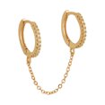 thumbnail image 1 of TIMIFIS Earrings Exquisite Fashion Ladies Long Chain Earrings Copper Set Zircon Earrings Ladies Chain Earrings Double Pierced Chain Earrings Earrings Valentine'S Day Gift, 1 of 3