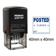 thumbnail image 1 of Printtoo Self Inking With Arial Font Posted By Text Dater Stamp Office Stationery Date Rubber Stamp-Blue, 1 of 1
