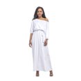 thumbnail image 3 of U.Vomade Robe d'Été pour Femme Grande Taille, Couleur Unie, Manches Courtes, Col Rond, Robe Décontractée, 3 of 7