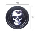 thumbnail image 3 of Assiette ronde 8ct 9po - tête de mort, 3 of 5