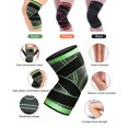 thumbnail image 3 of Yeacher 1PCS Adjustable Knee Support Knee C-ompression Sleeve Brace Double Compression Band Breathable Design for Running Basketball Baseball Hiking Sport Activities, 3 of 7