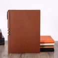thumbnail image 1 of pitrice Agenda Organizer Journal Planner Note Book Space Saving School Accessories Exquisite Craftsmanship Artificial Leather Stationery Brown, 1 of 9