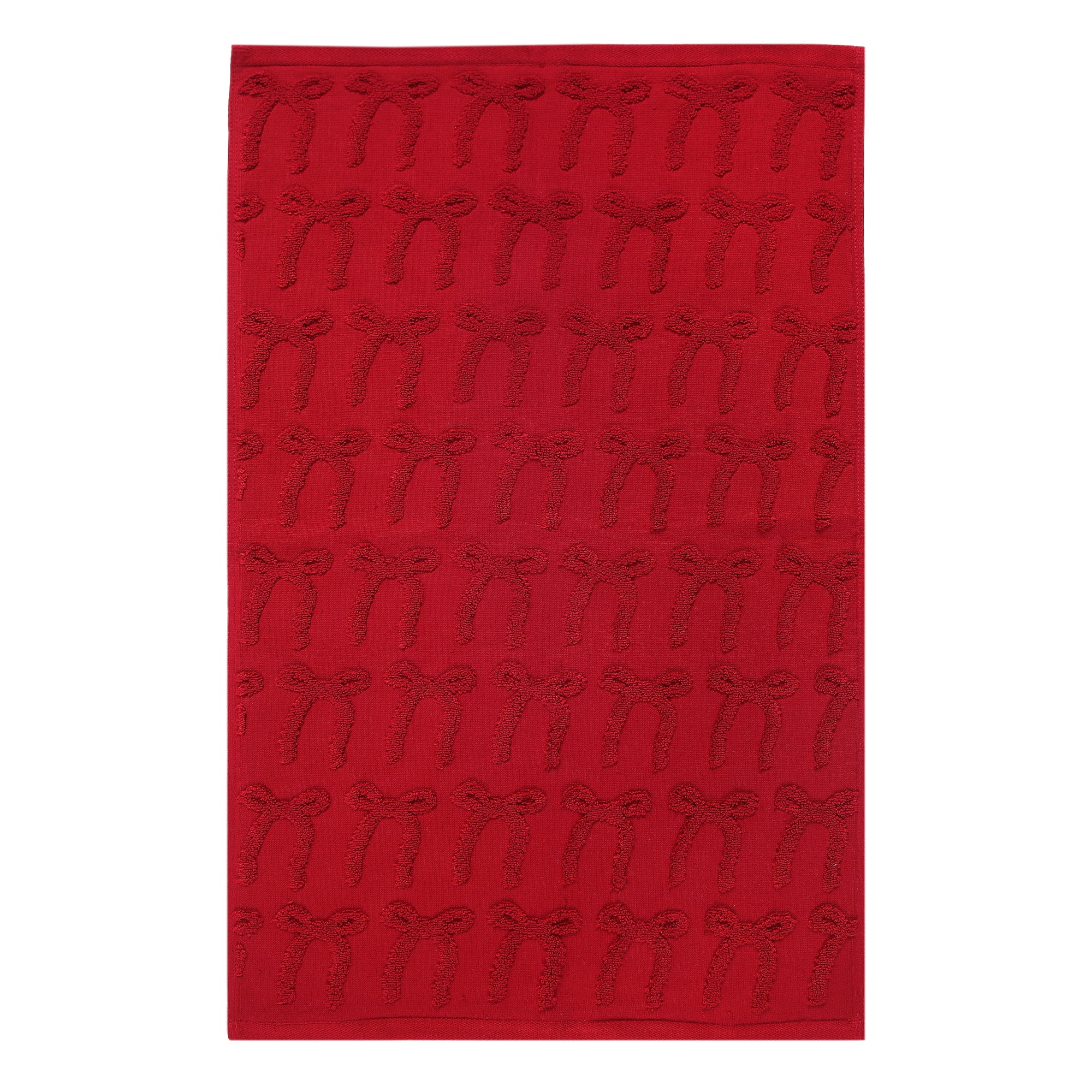 Holiday Time Bows Jacquard Hand Towels, 2-Pack