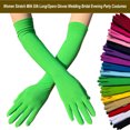 thumbnail image 4 of facefd 2pcs 45cm Multicolore Femmes Long Dîner Robe Gants Chaud Lait Dames Mitaines Gants Conduite Automne Festival Fête Rose Rouge, 4 of 8