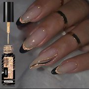 EGNMCR Dynamic Fragmented Diamonds Pull Cord Nail Polish Gel With Explosion Sparkles And Reflective Crystal Cats' Eye Nail Polish Gel 5ml Plastic nails polish