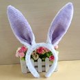 thumbnail image 5 of Bunny Rabbit Costume Set,Ears Headband Bow Ties Tail Set,Halloween Costume Assesories, Purple, 5 of 5