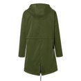 thumbnail image 3 of Kcodviy Women Solid Rain Jacket Mid Weight Womens Jacket Outdoor Plus Size Waterproof Plus Size Maternity Jacket Hooded Windproof Loose Coat, 3 of 5