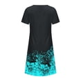 thumbnail image 5 of Robes Maxi pour Femmes 2023 avec Manches Robe d'Été Bohème à Imprimé à Manches Courtes Robe de Plage Longueur Genou Robe à Manches Courtes en Liquidation, 5 of 5