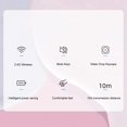 thumbnail image 3 of Clavier et Souris Sans Fil Combo, Clavier d'Ordinateur Ergonomique Pleine Taille avec Repose-Poignet, Souris Sans Fil Réglable 3DPI, Compatible OS, 3 of 8
