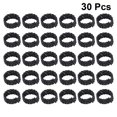 thumbnail image 2 of 30 Pcs Accessoires Perruques Extensions de Cheveux Anneaux de Serrage Tresses Dreadlocks Perles Poignets Clips (Noir), 2 of 7