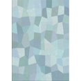 thumbnail image 1 of Ahgly Company Machine Washable Indoor Rectangle Transitional Robin Egg Blue Area Rugs, 2' x 5', 1 of 7