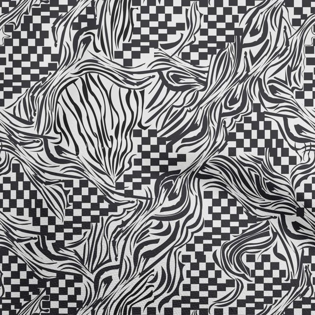 oneOone Cotton Poplin Black Fabric Abstracts Sewing Craft Projects Fabric Prints By Yard 56 Inch Wide
