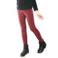 thumbnail image 1 of Leggings en Similicuir Extensible Uni pour Filles - Polyester-Spandex, Collants de Danse/course - 2-12 Ans, Lavage à la Machine, 1 of 4
