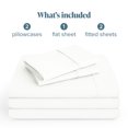 thumbnail image 2 of Bare Home Premium 1800 Collection 5-Piece Bed Sheet Set, Split King, Cream, 2 of 10