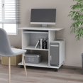 thumbnail image 1 of vidaXL Computer Desk High Gloss White 80x50x75 cm Engineered Wood, 1 of 4